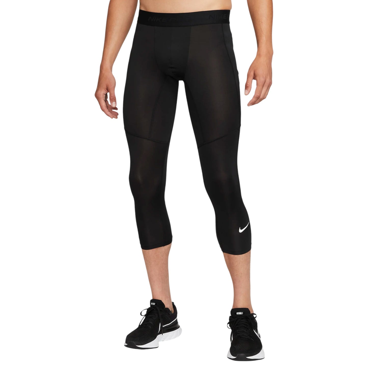 Mens Nike Pro Dri-FIT 3/4-Length Fitness Tights Black