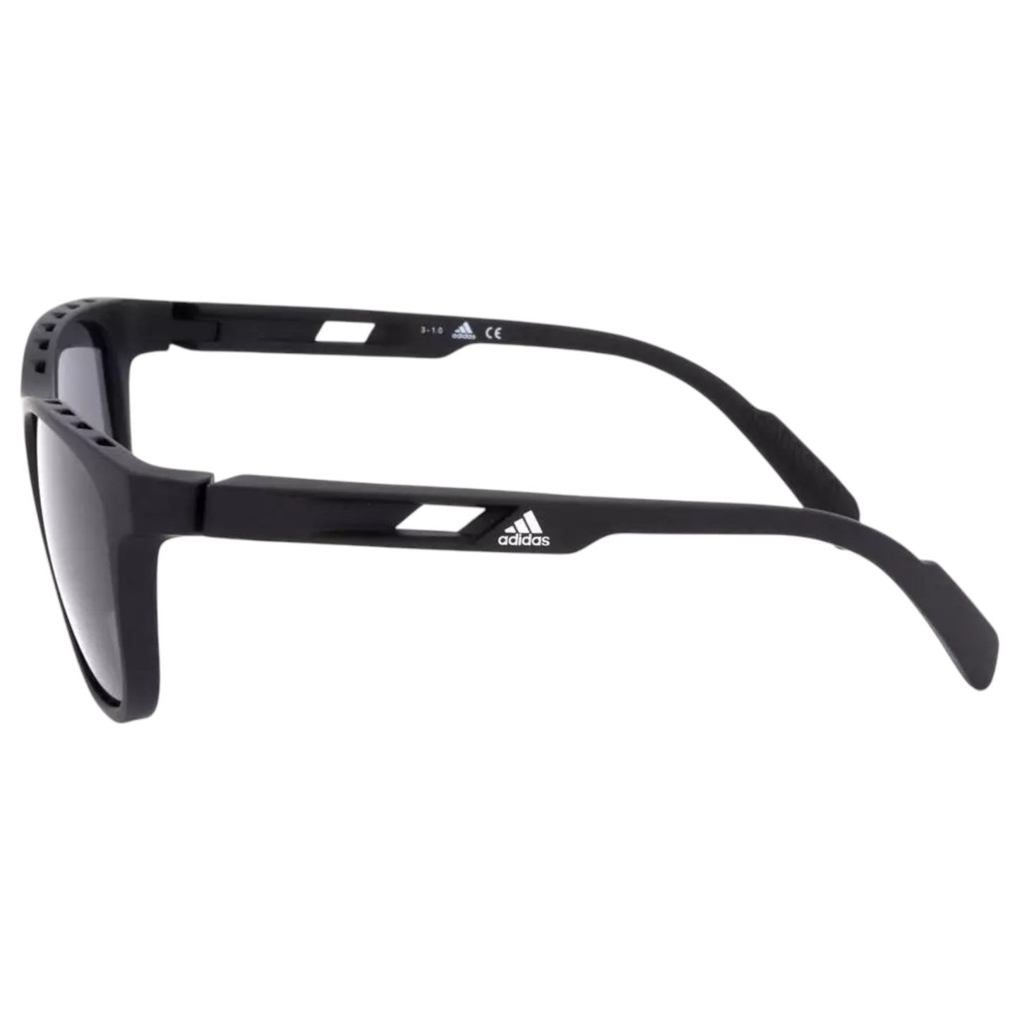 Mens Adidas SP0022 Polarized Sunglasses Matte Black / Grey