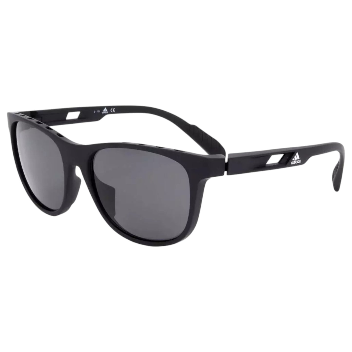 Mens Adidas SP0022 Polarized Sunglasses Matte Black / Grey