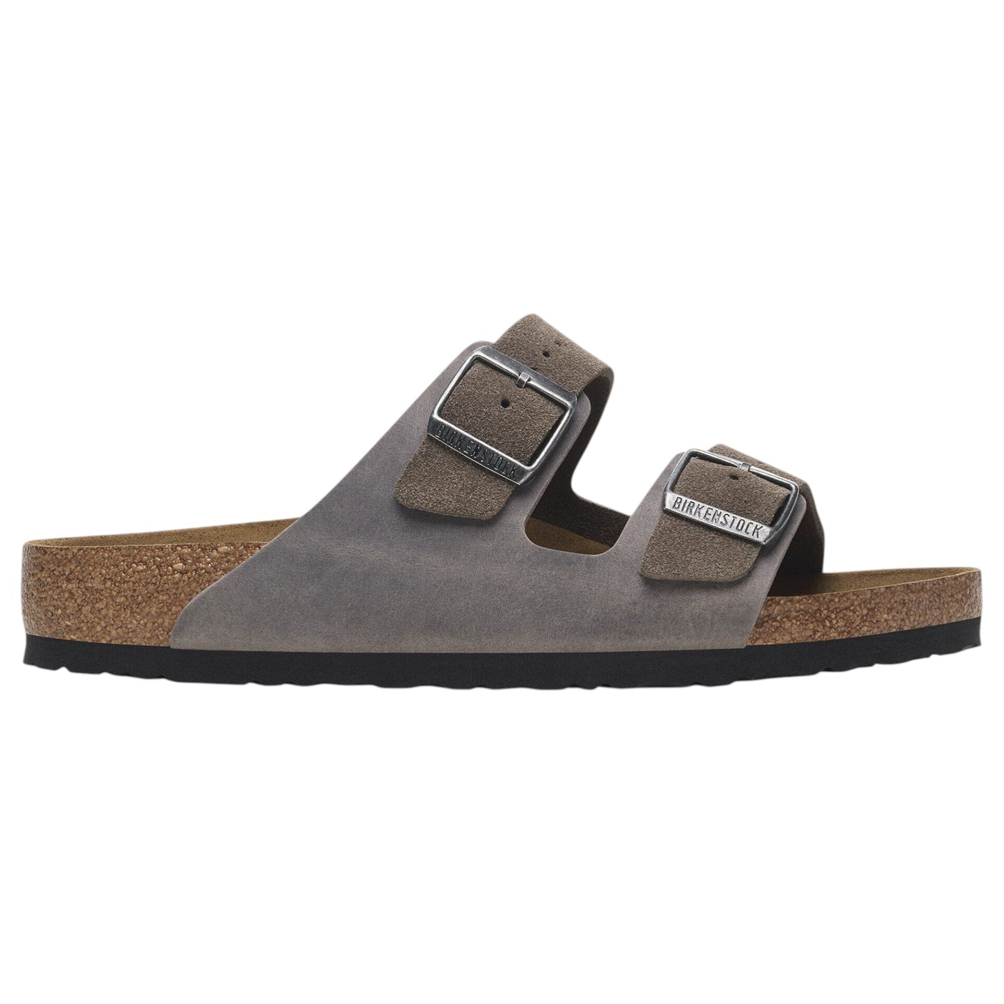 Mens Birkenstock Arizona Oiled/ Suede Leather Regular Sandals Concrete Grey