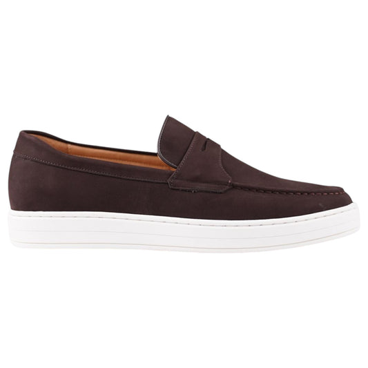 Mens Batsanis Magno Slip On Shoes Brown