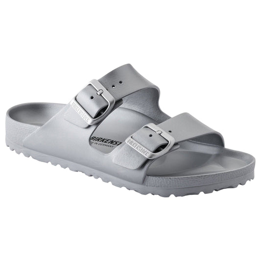 Mens Birkenstock Arizona EVA Regular Sandals Metallic Silver