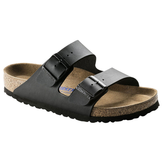 Mens Birkenstock Arizona SFB Birko-Flor Regular Sandals Black