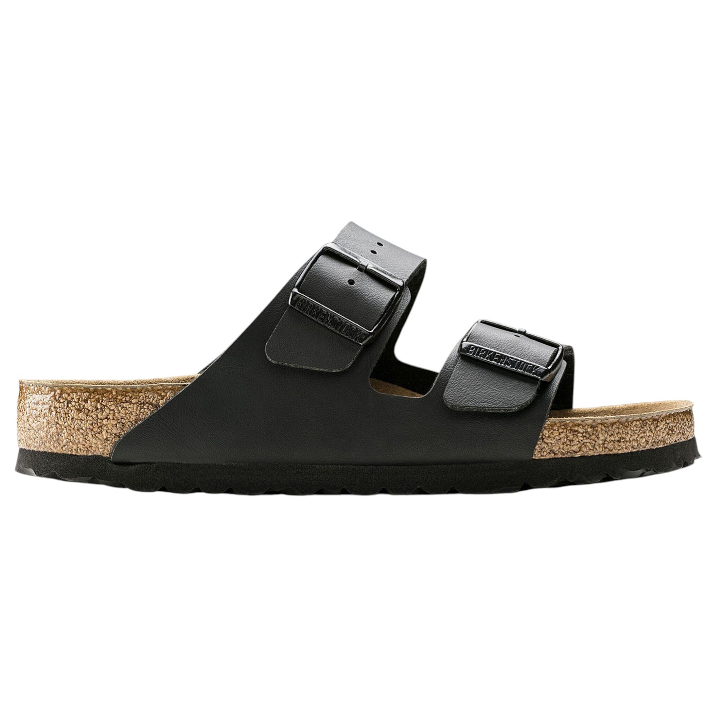 Mens Birkenstock Arizona SFB Birko-Flor Regular Sandals Black