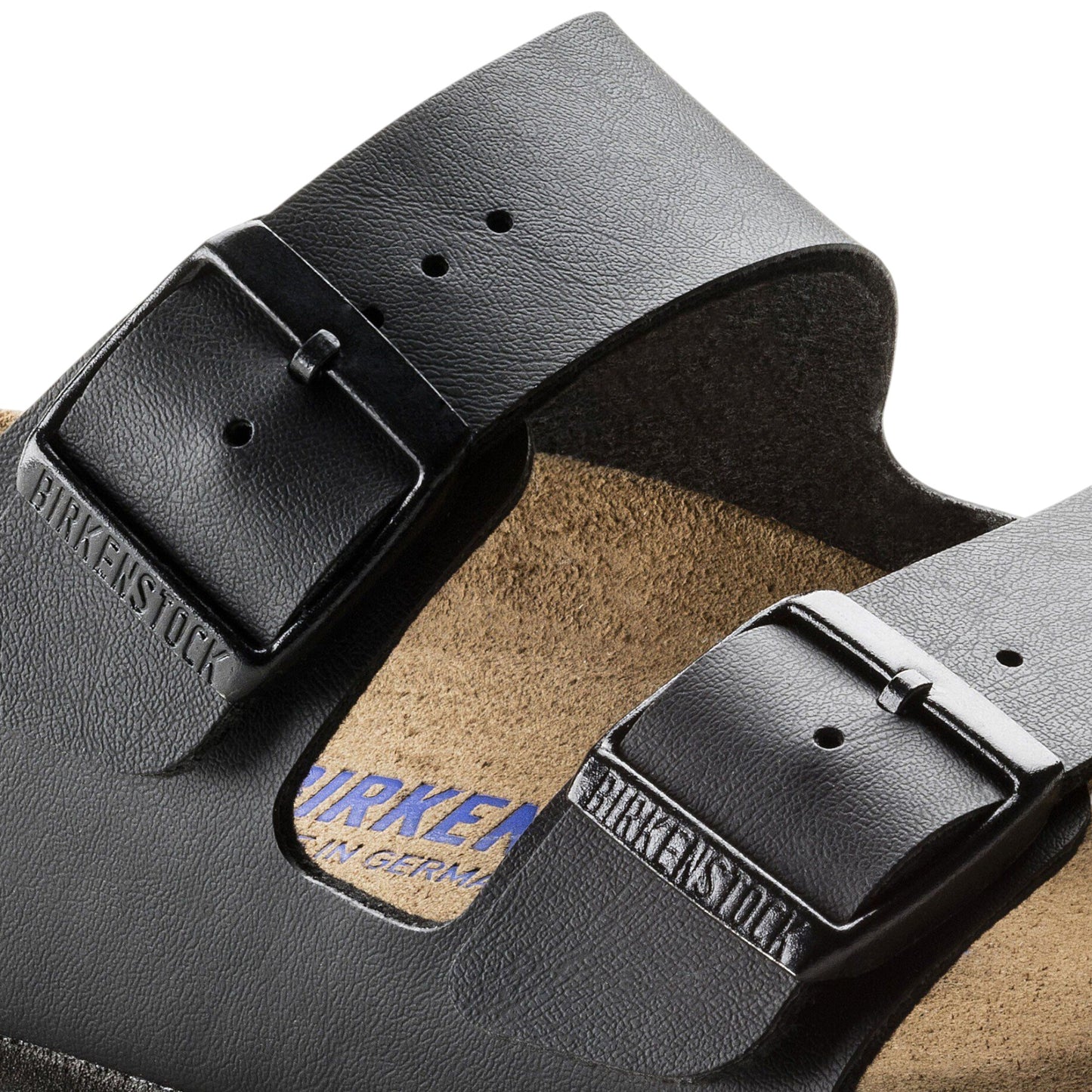 Mens Birkenstock Arizona SFB Birko-Flor Regular Sandals Black