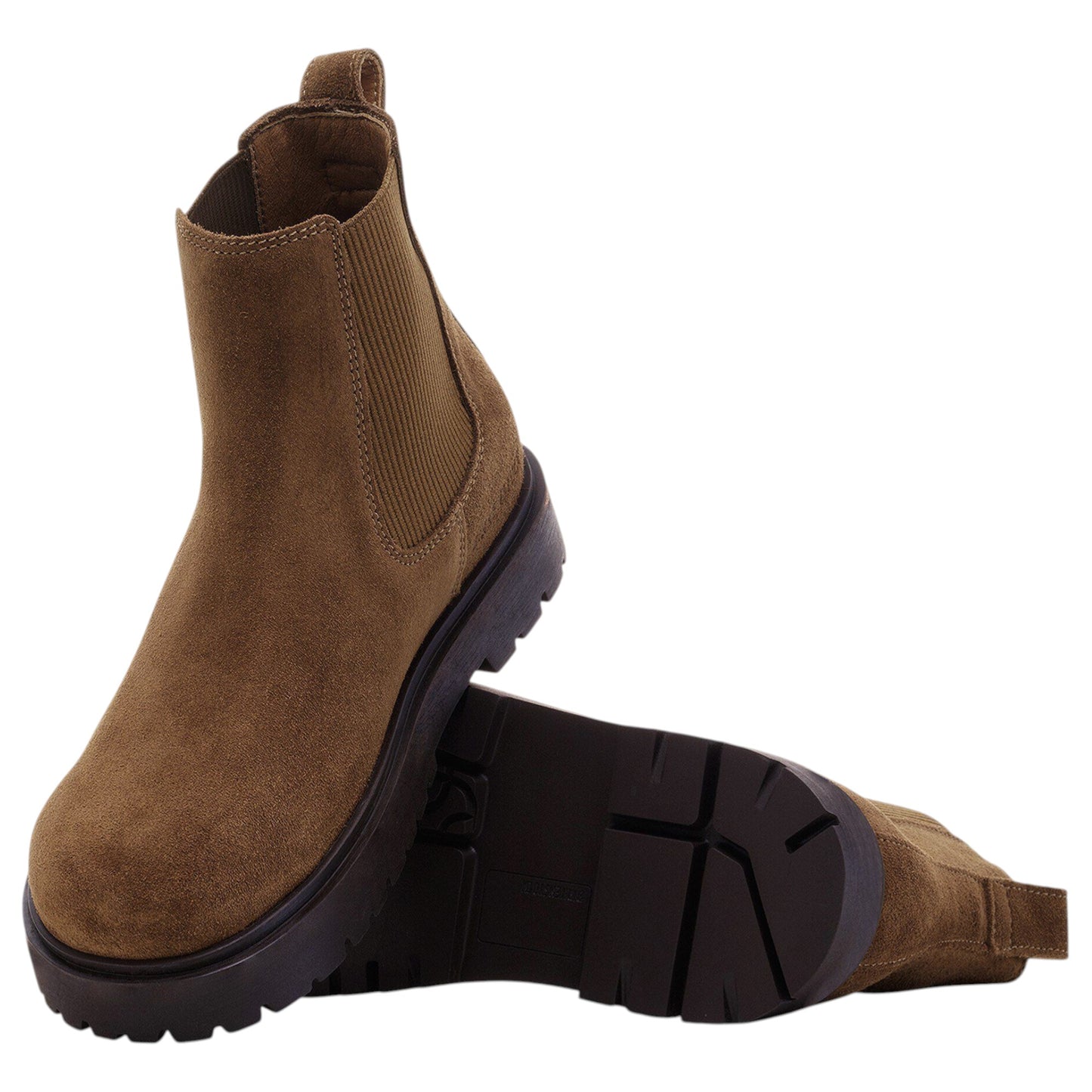 Mens Birkenstock Highwood Suede Leather Boots Dark Tea