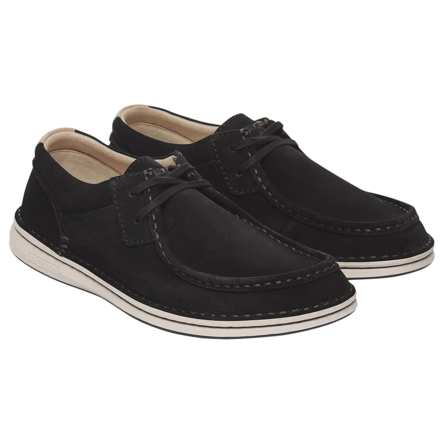 Mens Birkenstock Pasadena Suede Leather Shoes Black