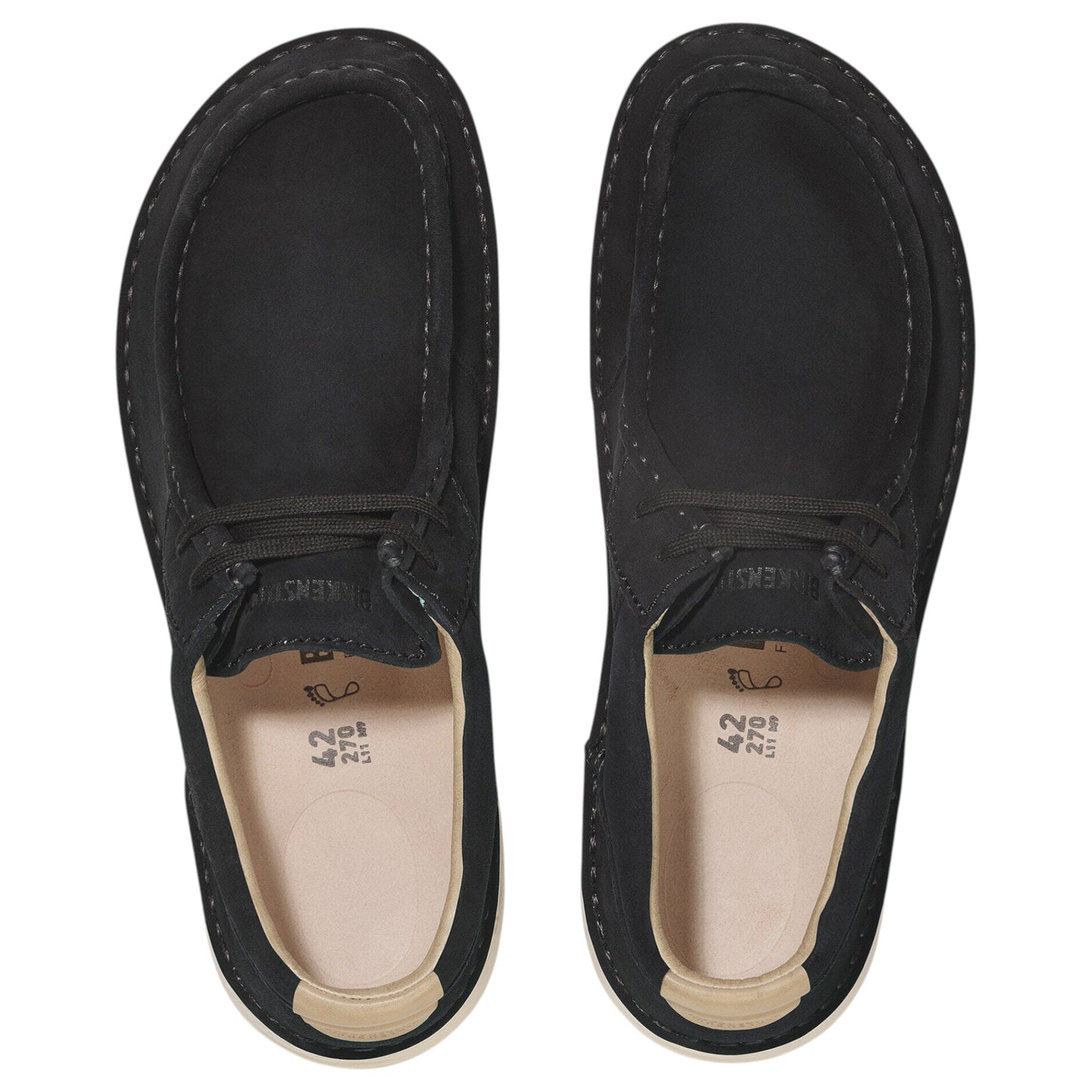 Mens Birkenstock Pasadena Suede Leather Shoes Black