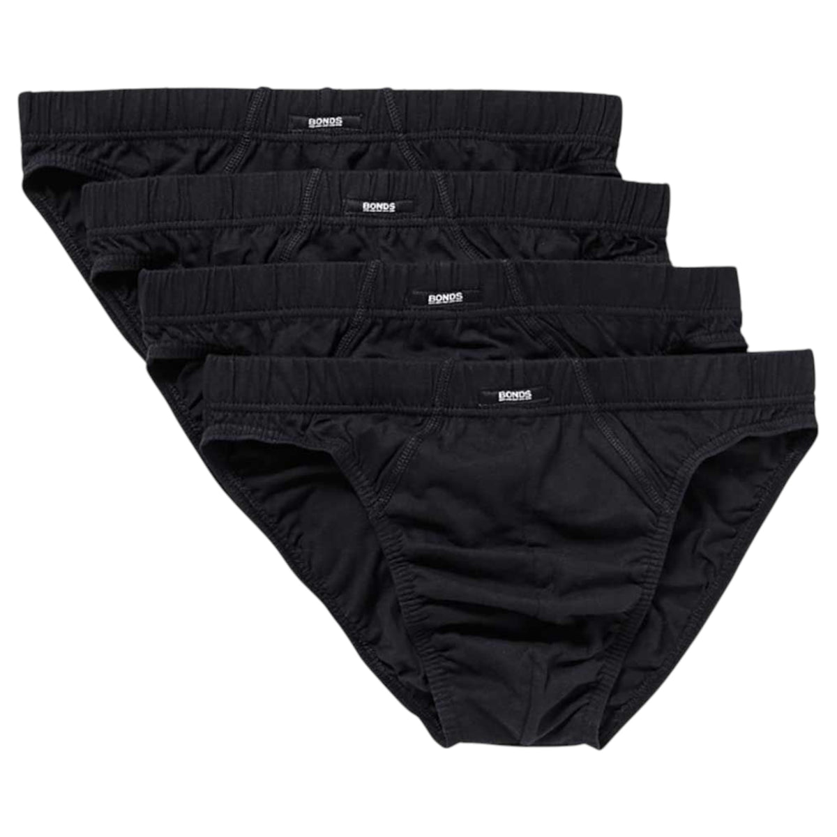 4 Pack Mens Bonds Action Hipster Briefs Underwear Black