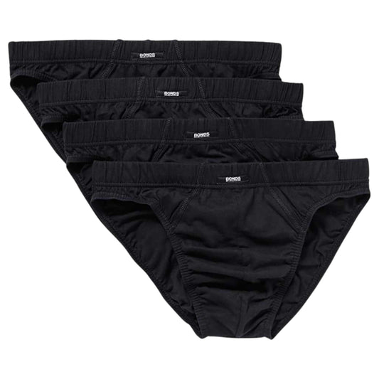 4 Pack Mens Bonds Action Hipster Briefs Underwear Black