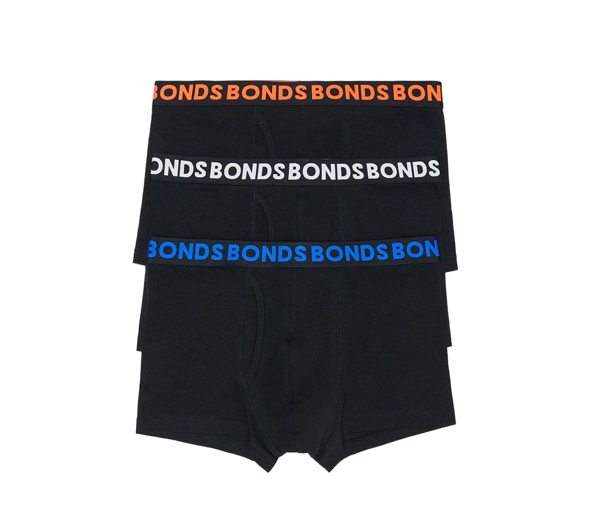3 Pack Mens Bonds Everyday Trunk Trunks Underwear Black