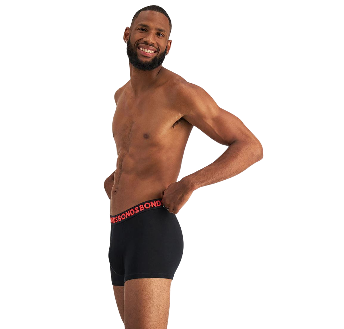 6 Pack Mens Bonds Everyday Trunks Underwear Black