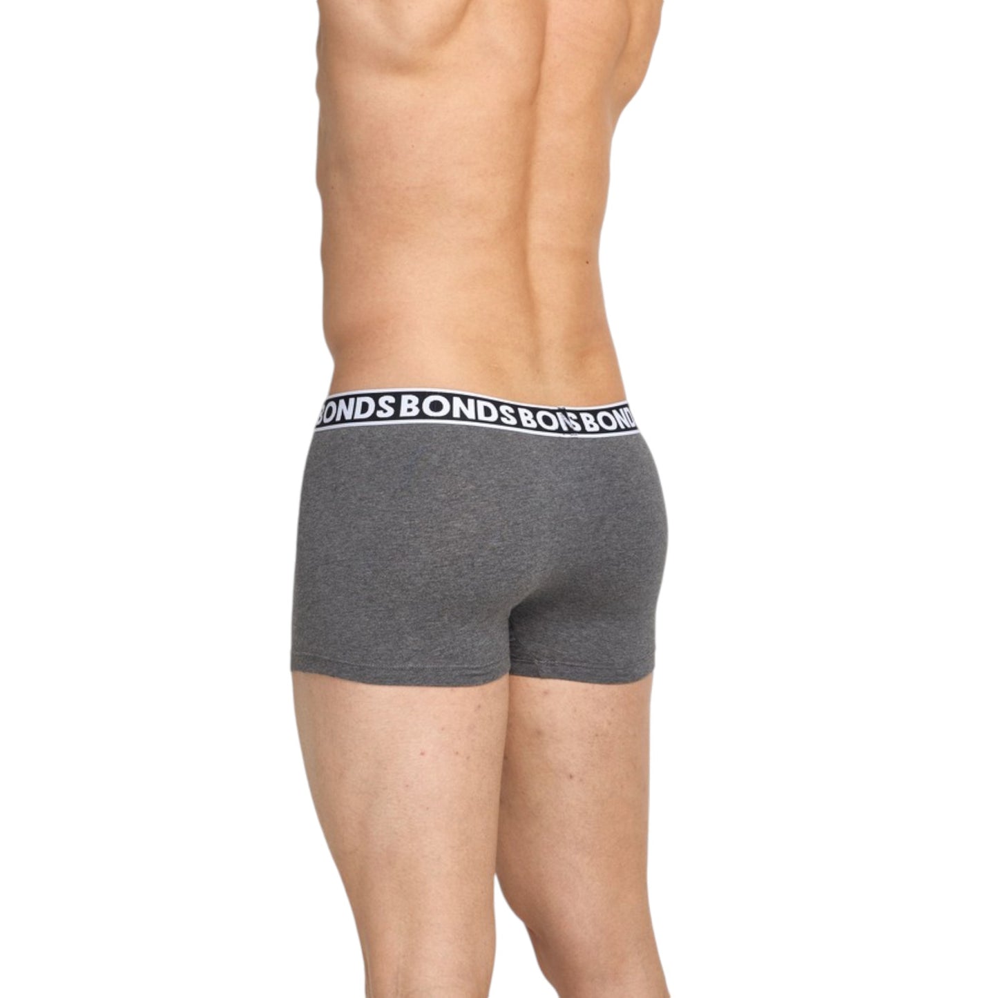 6 Pack Mens Bonds Everyday Faves Trunks Underwear Grey/Charcoal