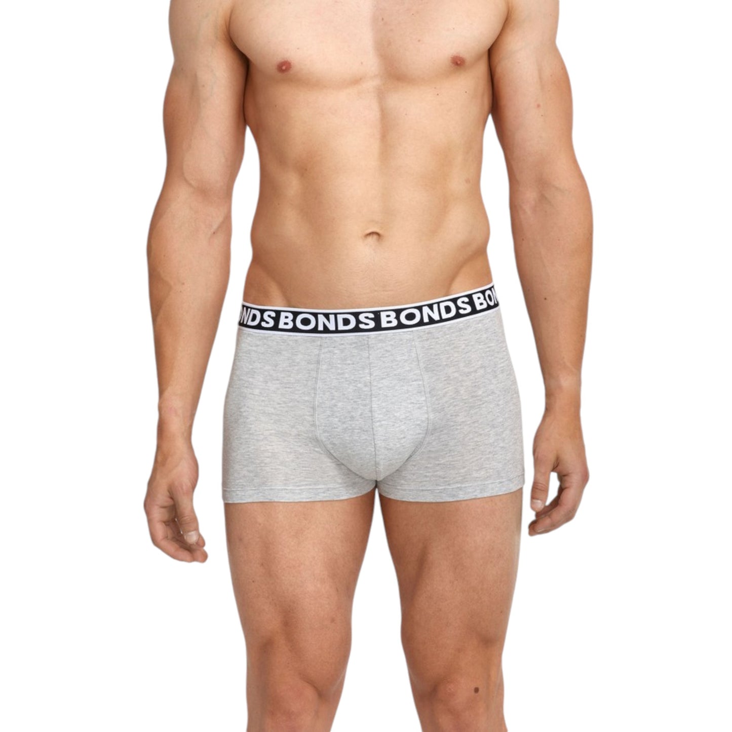 6 Pack Mens Bonds Everyday Faves Trunks Underwear Grey/Charcoal
