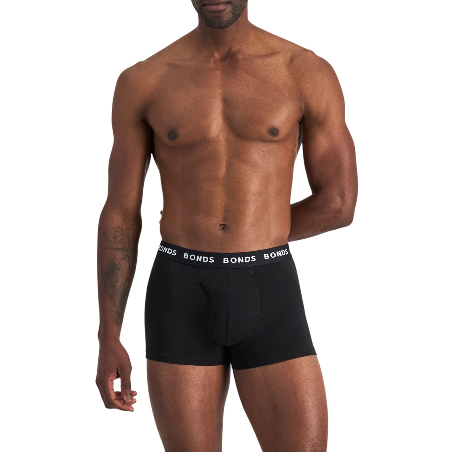 3 Pack Mens Bonds Everyday Trunks Underwear Black