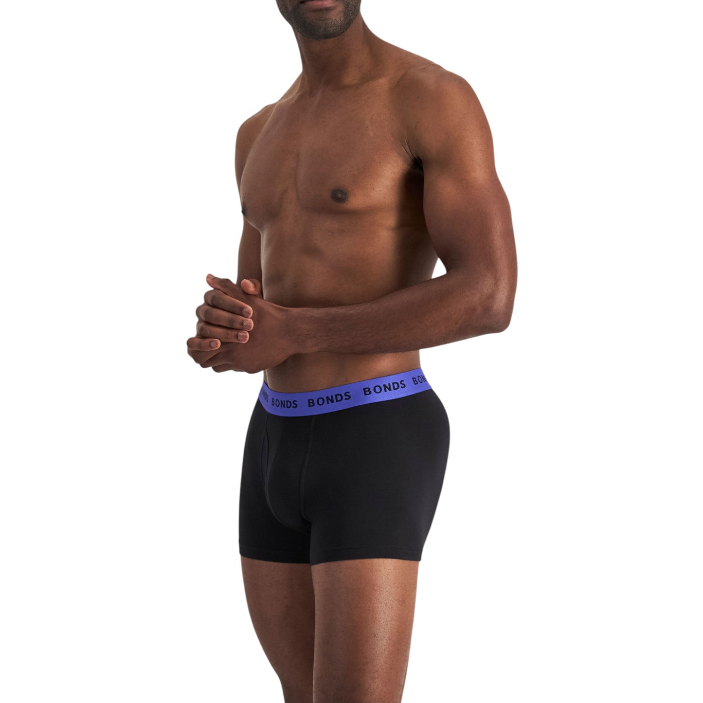 3 Pack Mens Bonds Everyday Trunks Underwear Black/Blue