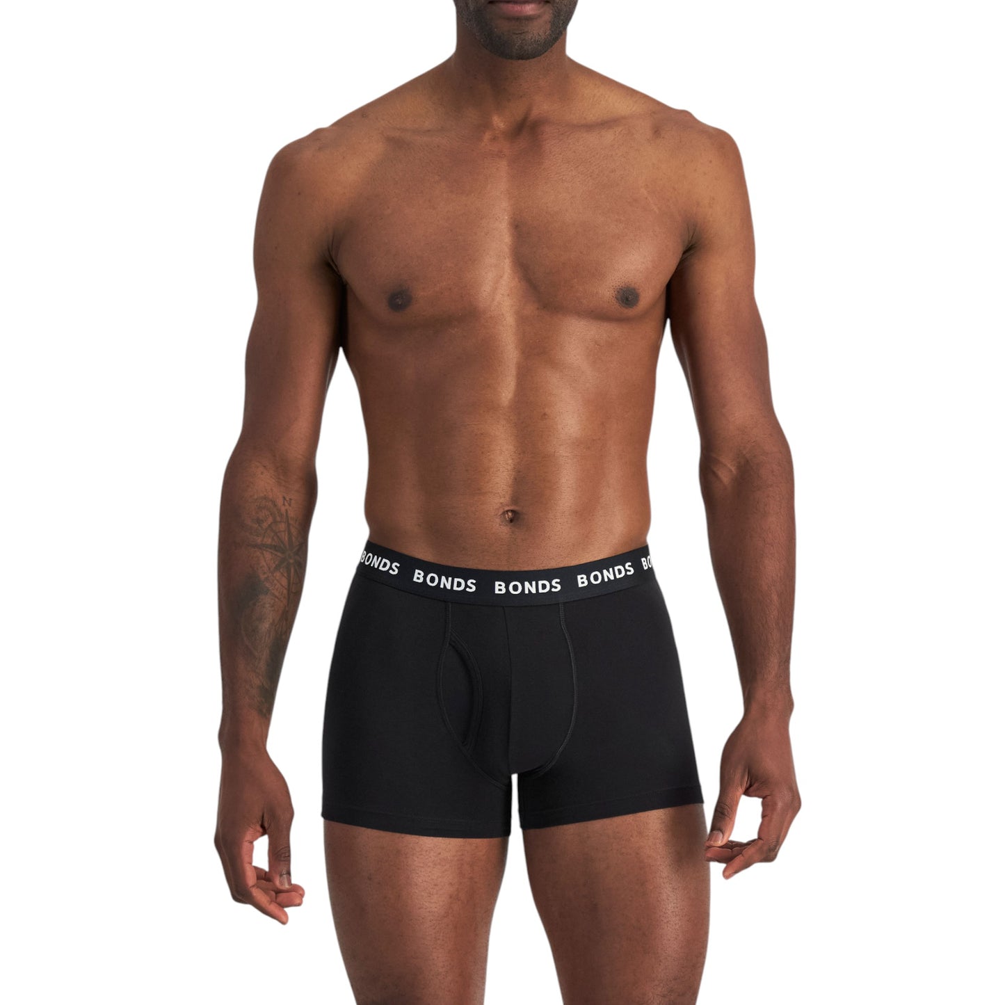 3 Pack Mens Bonds Everyday Trunks Underwear Black/Blue