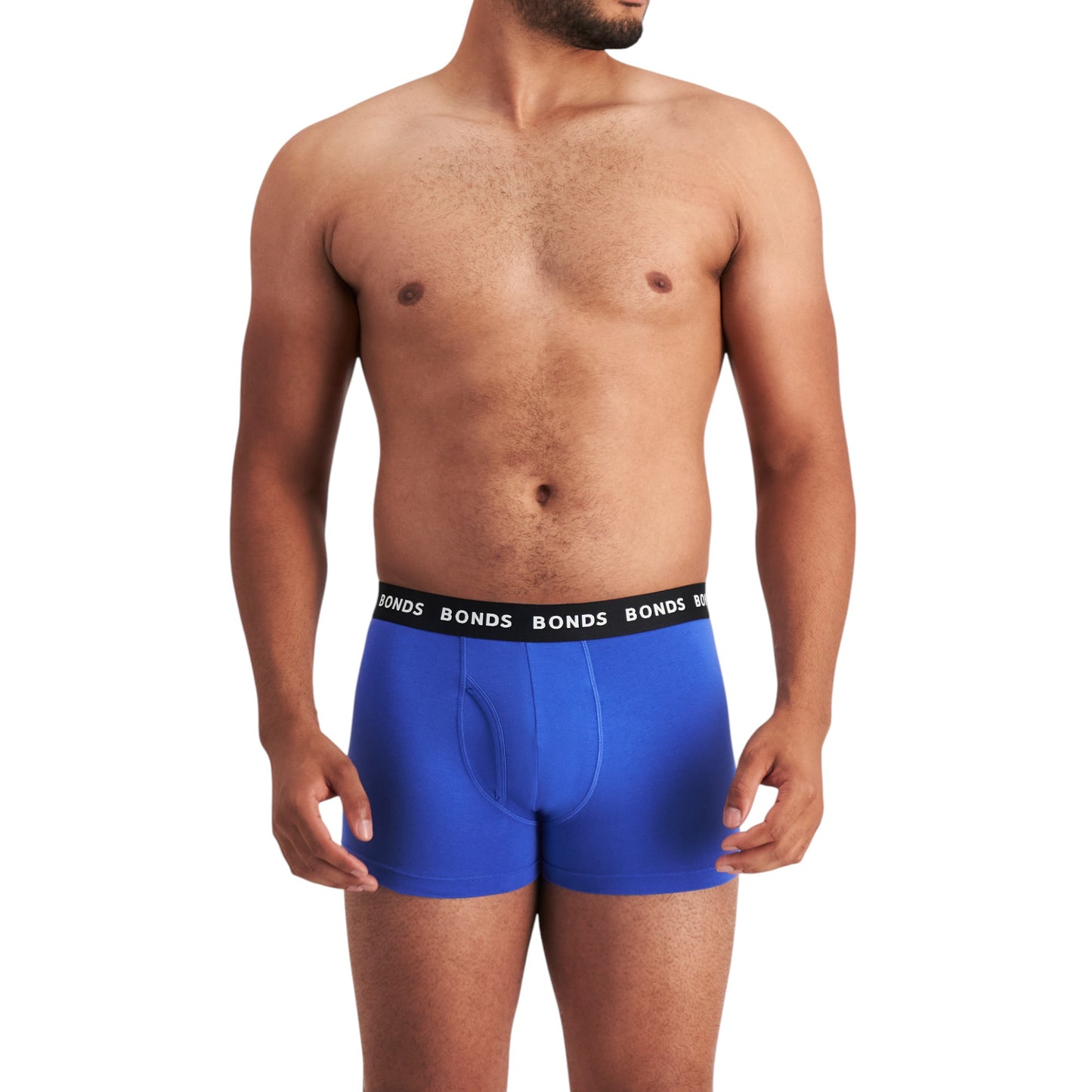 3 Pack Mens Bonds Everyday Trunks Underwear Black/Blue