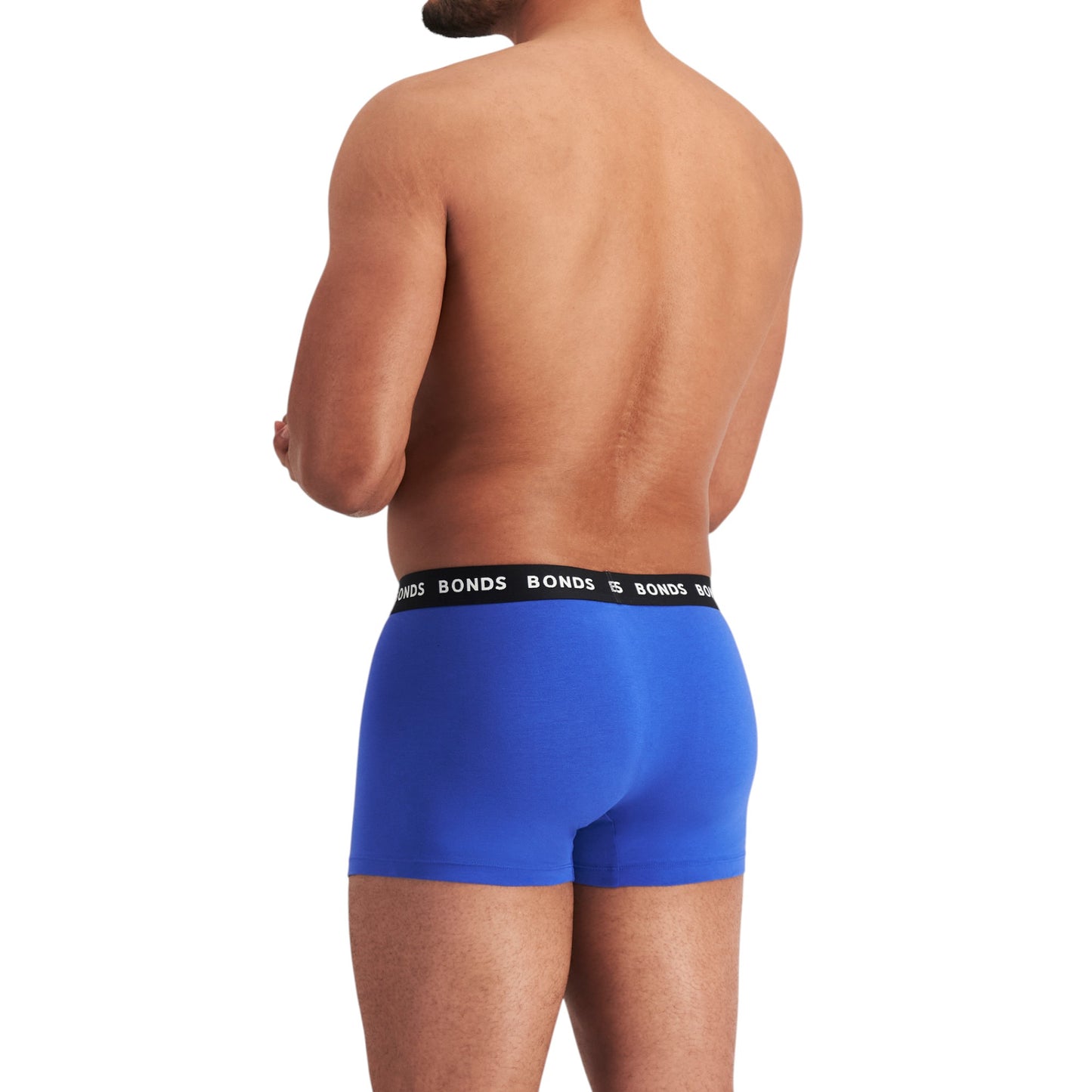 3 Pack Mens Bonds Everyday Trunks Underwear Black/Blue