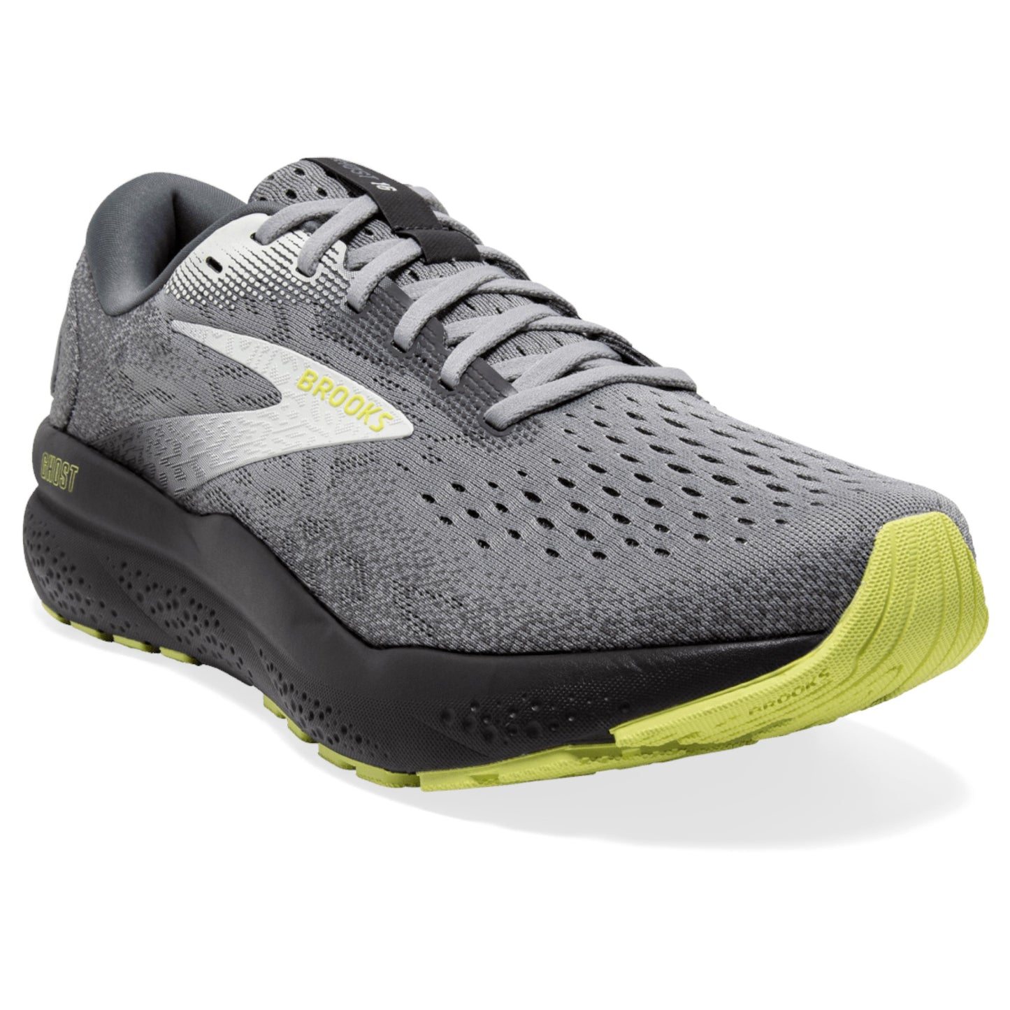 Mens Brooks Ghost 16 Shoes Primer/Grey/Lime