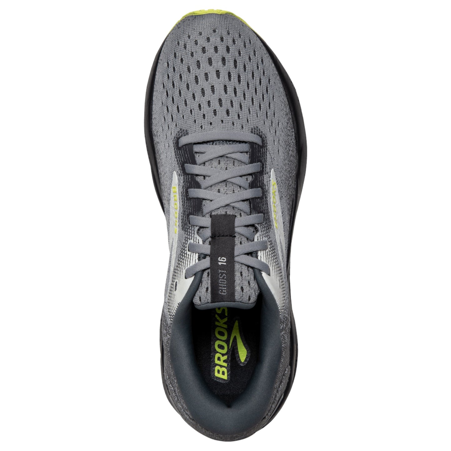 Mens Brooks Ghost 16 Shoes Primer/Grey/Lime