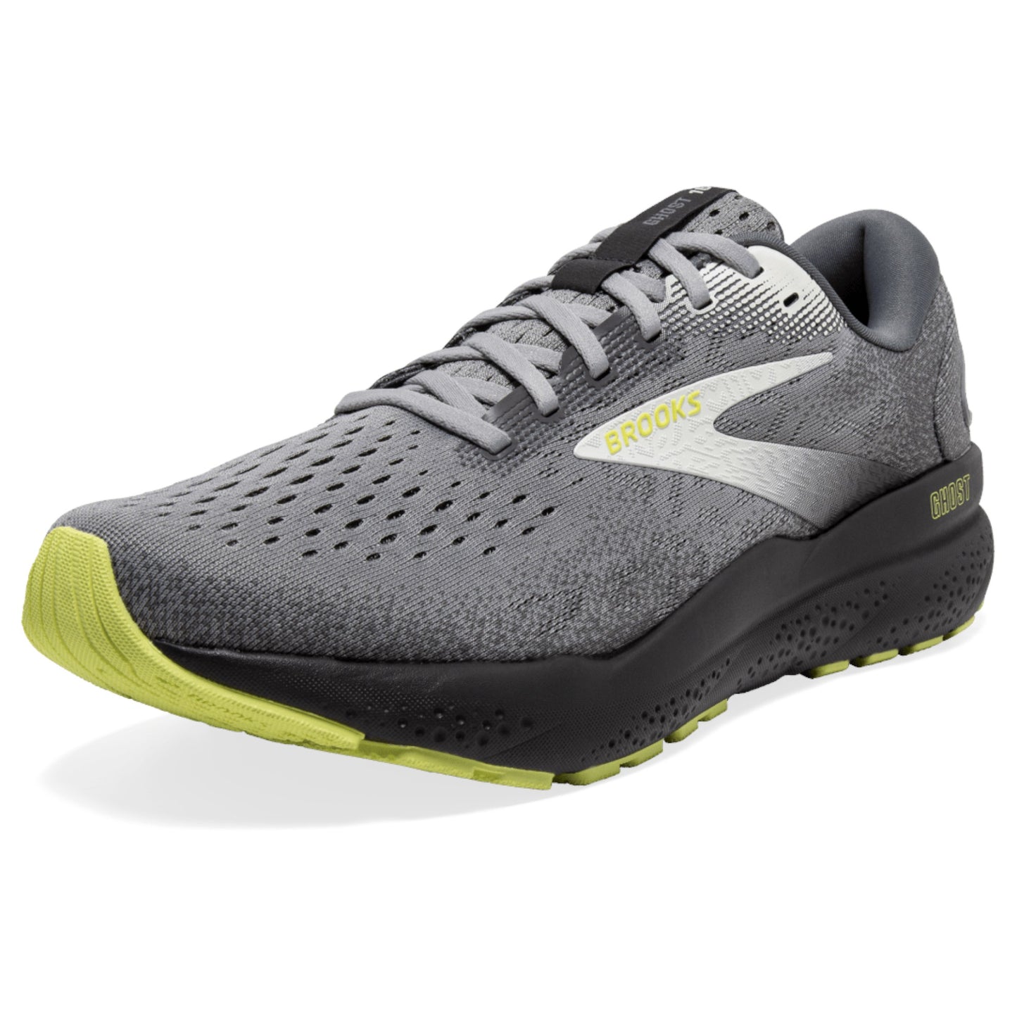 Mens Brooks Ghost 16 Shoes Primer/Grey/Lime