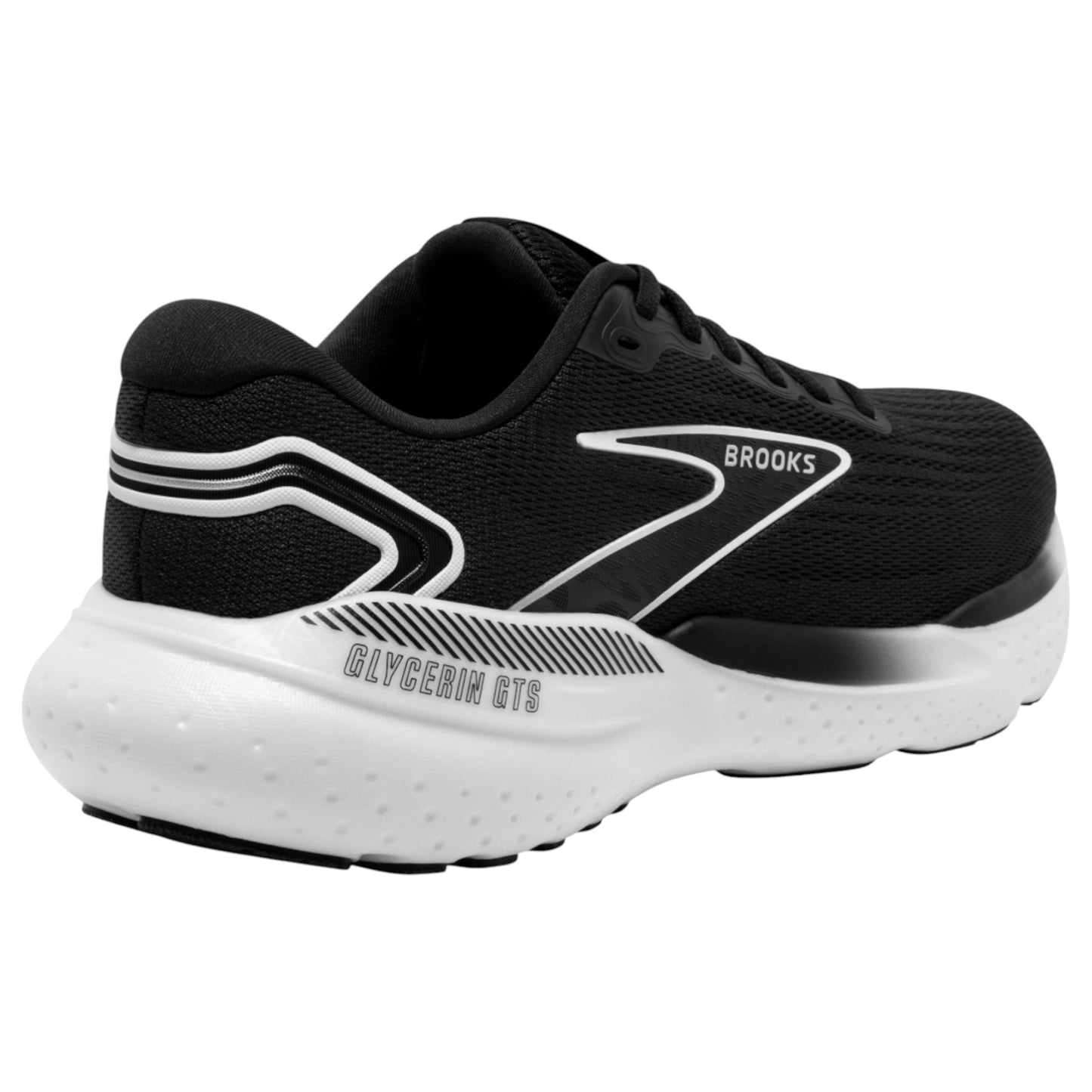 Mens Brooks Glycerin 21 Shoes Black/Grey/White