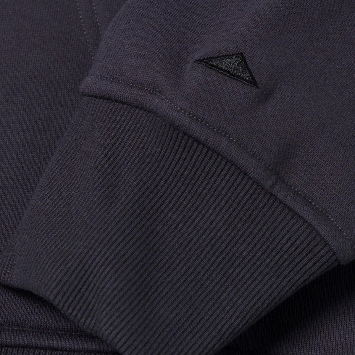 Mens Caterpillar Fleece Pullover Hoodie Washed Black