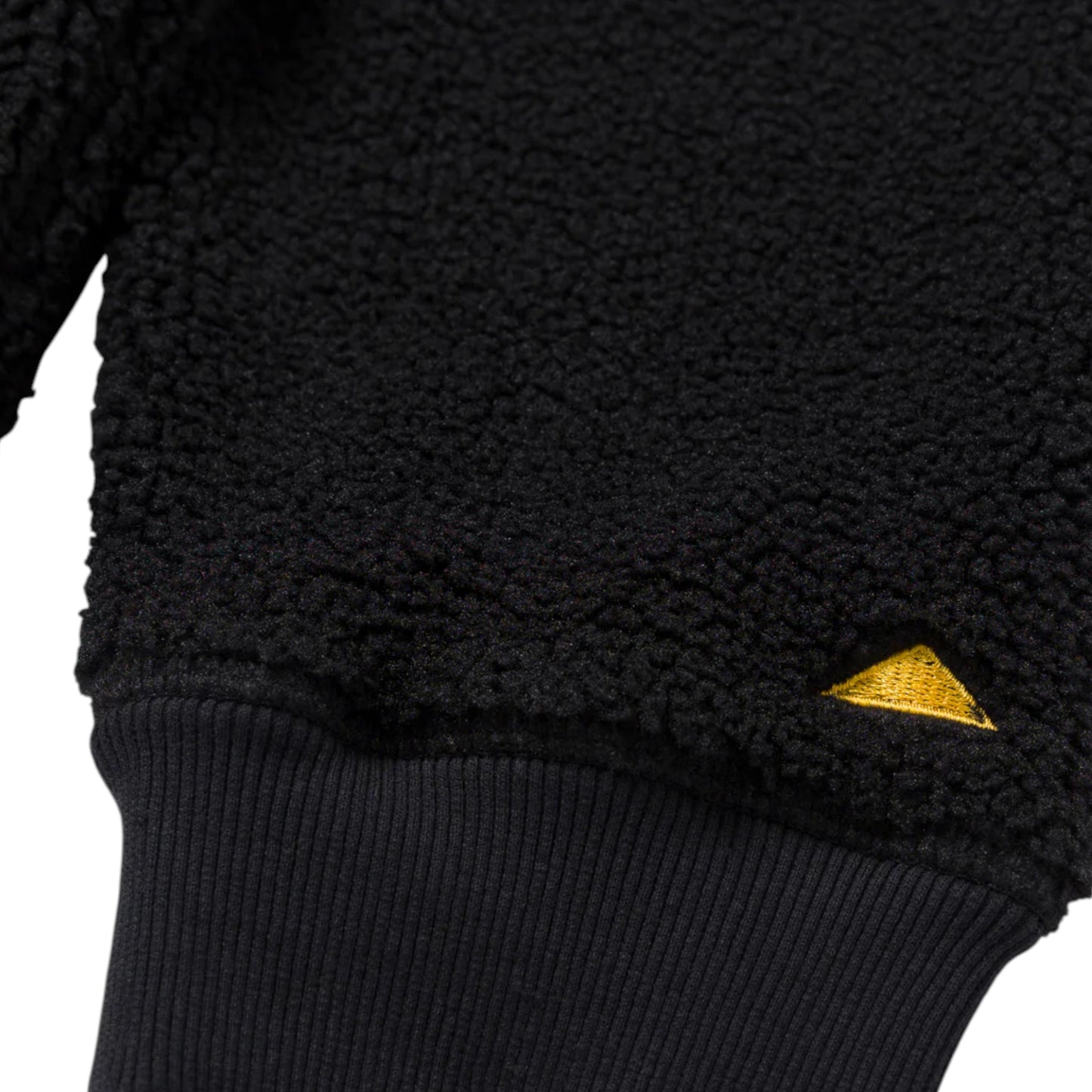 Mens Caterpillar Sherpa Crewneck Pitch Black Jumper
