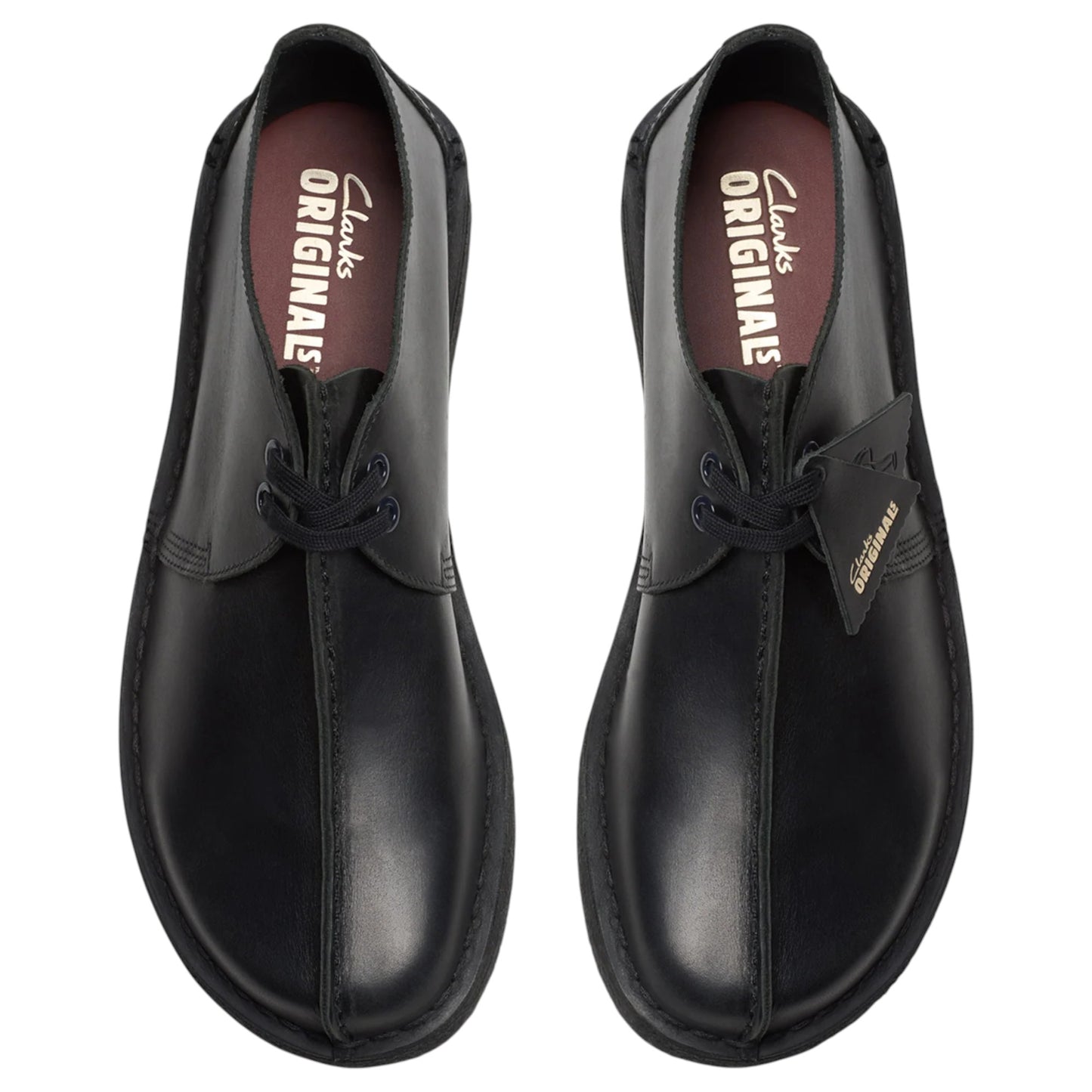 Mens Clarks Desert Trek Shoes Black