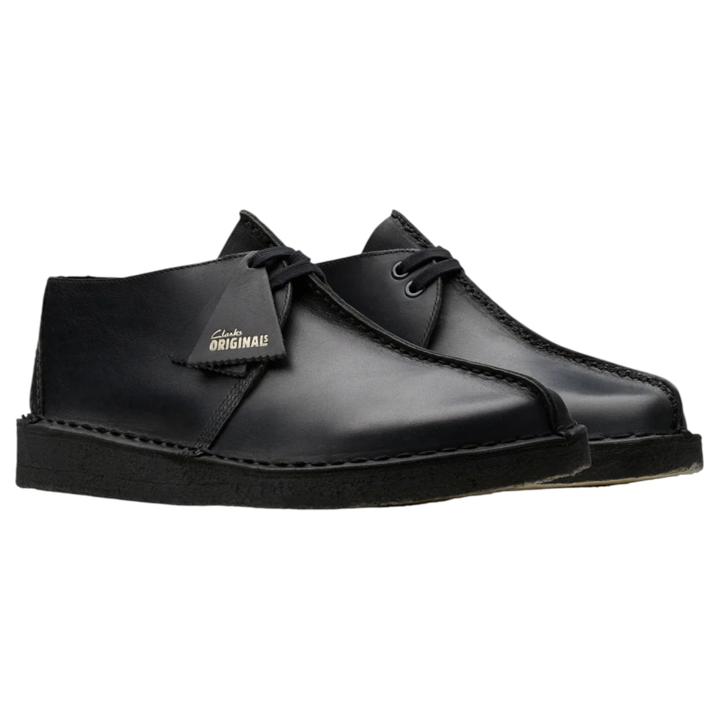 Mens Clarks Desert Trek Shoes Black