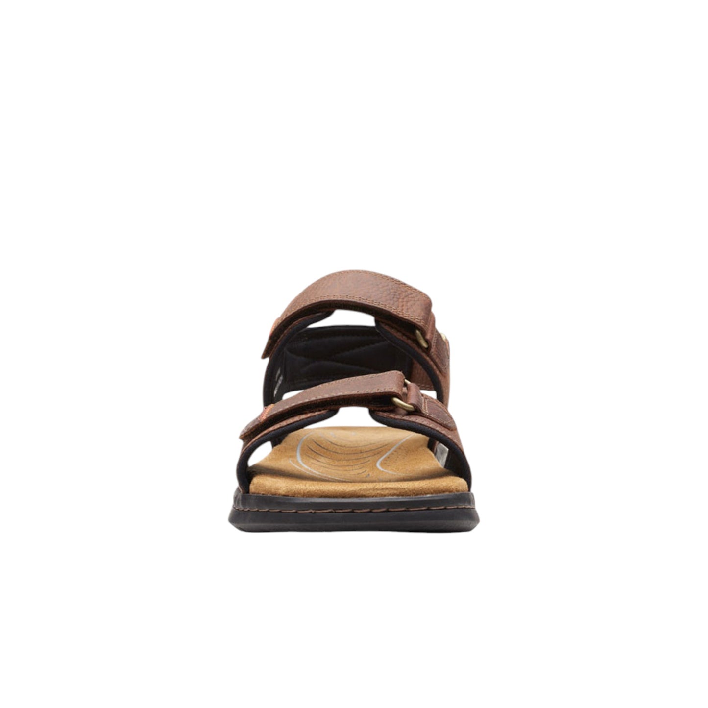Mens Clarks Hapsford Creek Sandals Dark Brown