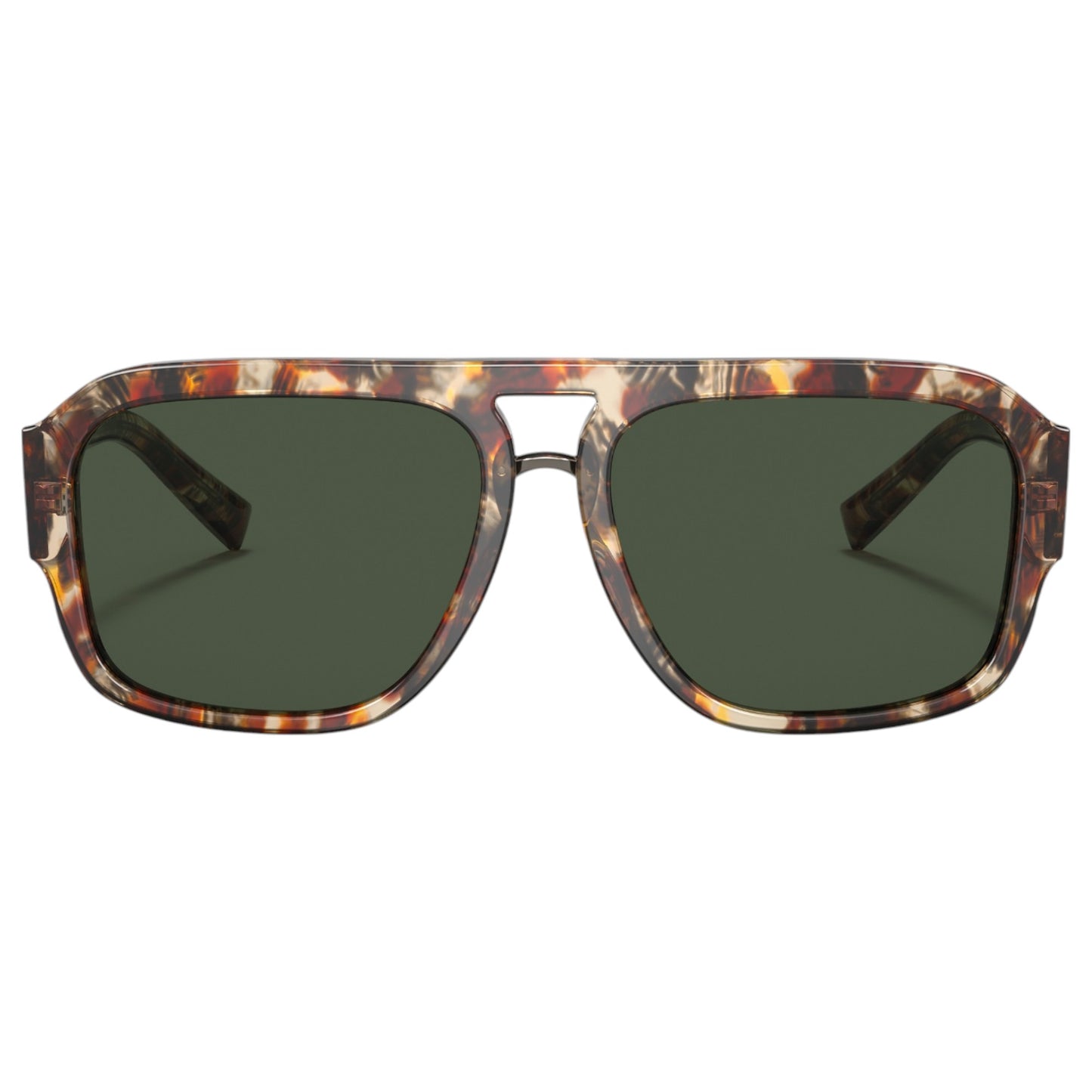 Mens Dolce & Gabbana DG4403 Polarized Sunglasses Red Havana/Dark Green Polar