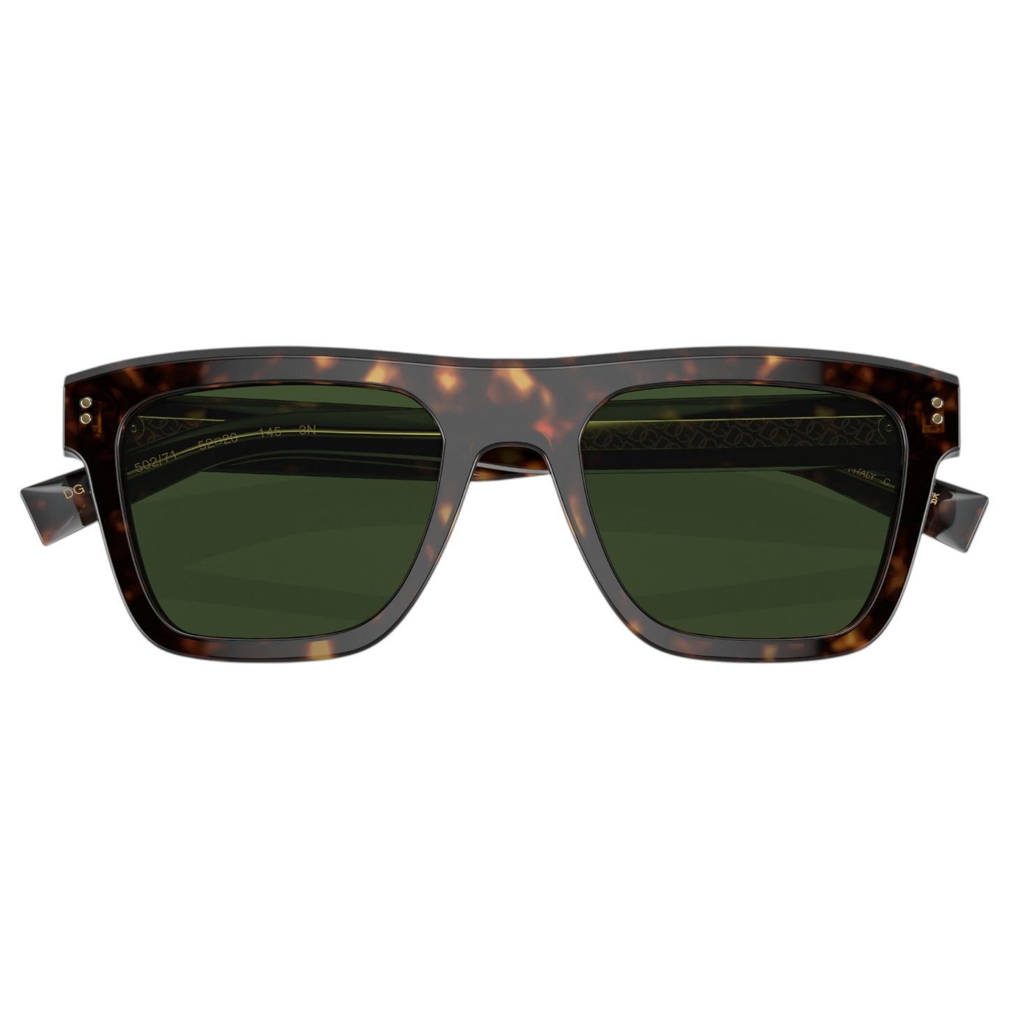 Mens Dolce & Gabbana DG4420 Sunglasses Havana/ Dark Green