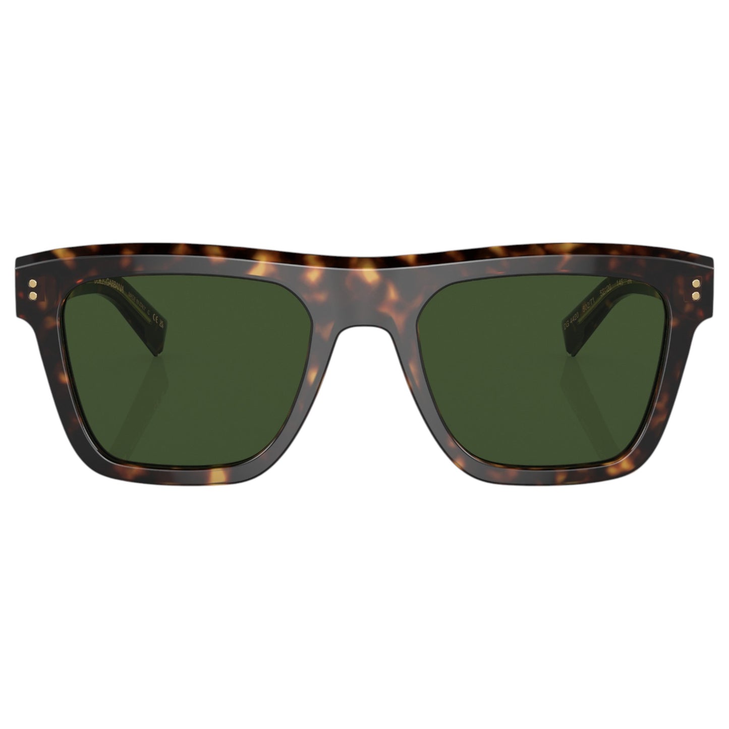 Mens Dolce & Gabbana DG4420 Sunglasses Havana/ Dark Green
