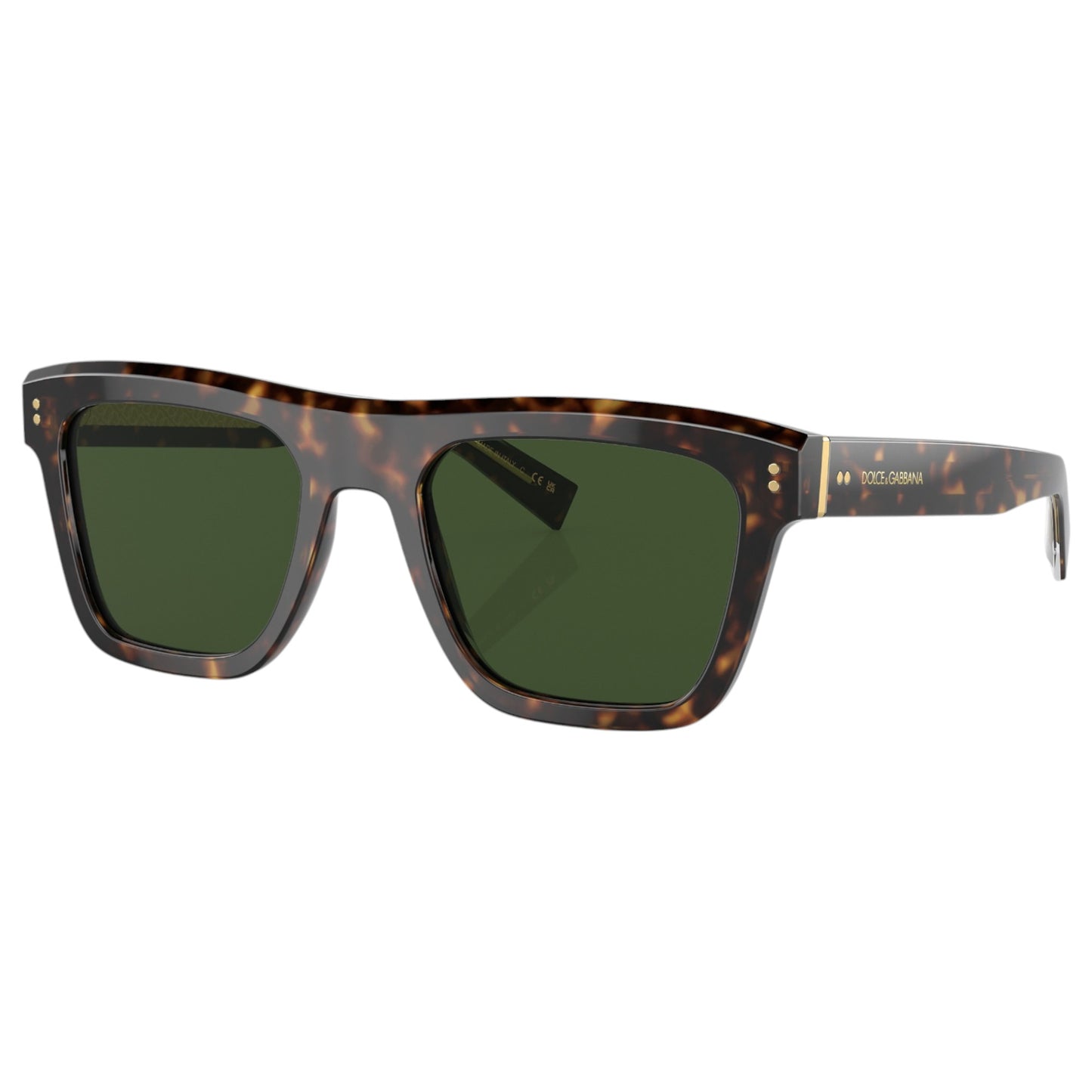 Mens Dolce & Gabbana DG4420 Sunglasses Havana/ Dark Green