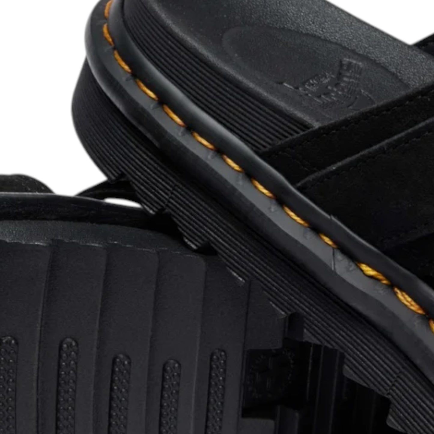 Mens Dr. Martens Myles Long Napped Suede Sandals Black
