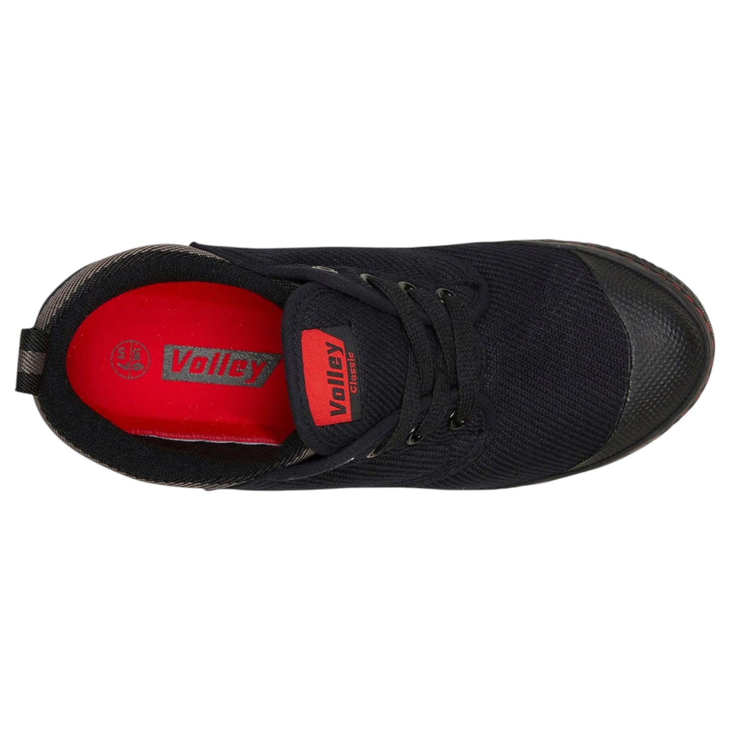Mens Volley Classic Canvas Shoes Black / Grey