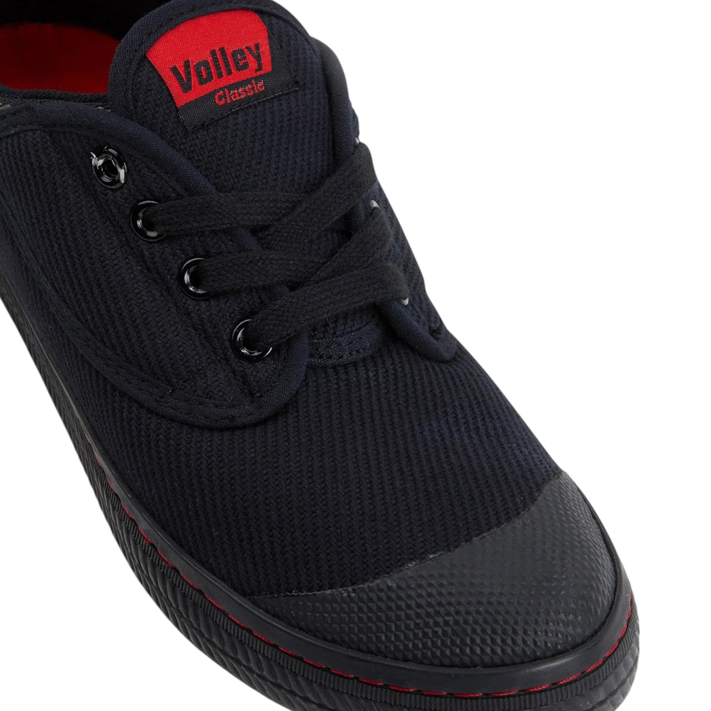 Mens Volley Classic Canvas Shoes Black / Grey