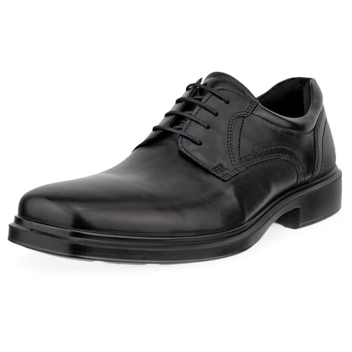 Mens Ecco Helsinki 2 Leather Formal Black Derby Shoe
