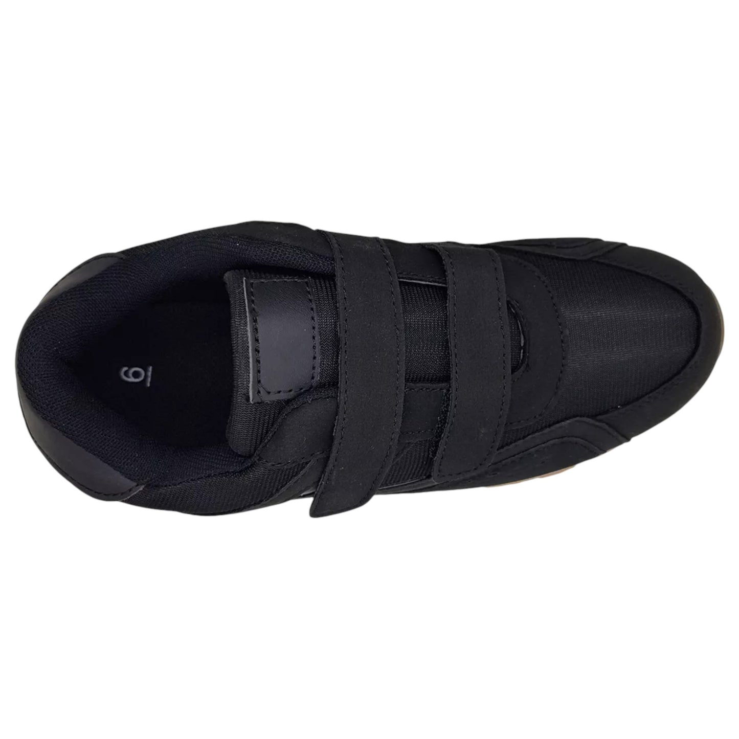 Mens Grosby Cobber Velcro Shoes Black