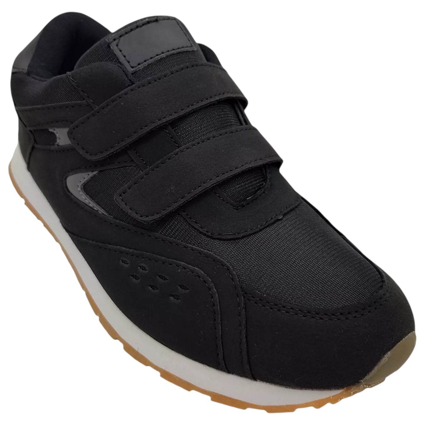 Mens Grosby Cobber Velcro Shoes Black