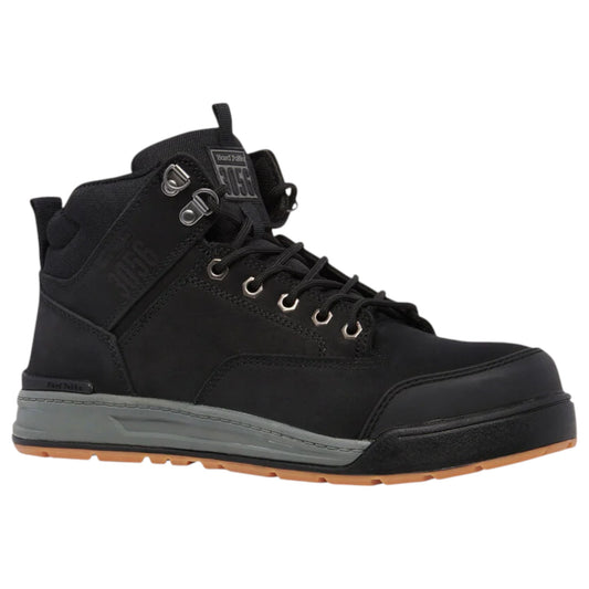 Mens Hard Yakka 3056 Lace Zip Boots Black