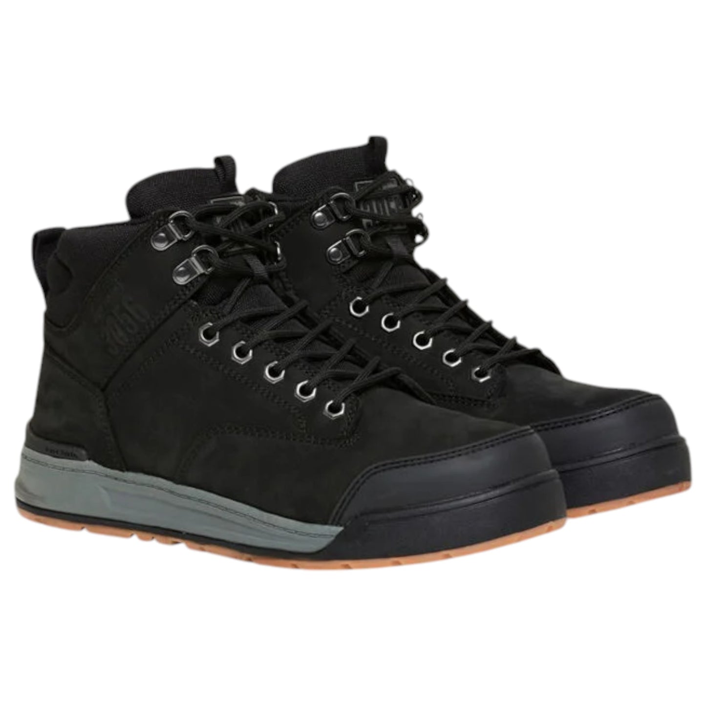 Mens Hard Yakka 3056 Lace Zip Boots Black