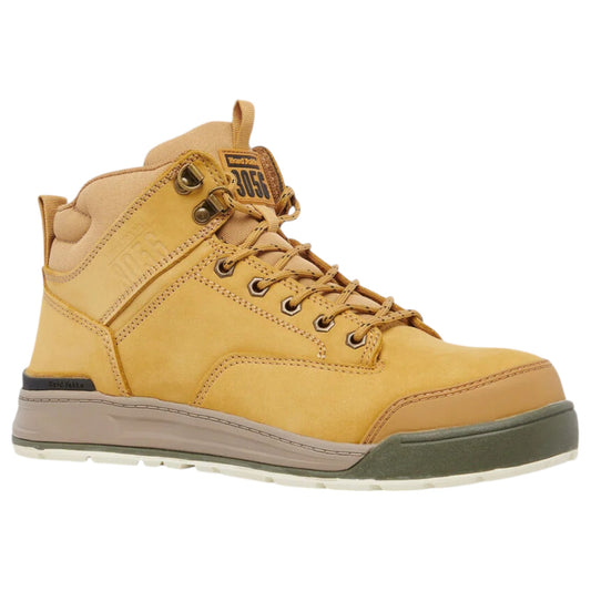 Mens Hard Yakka 3056 Lace Zip Boots Wheat