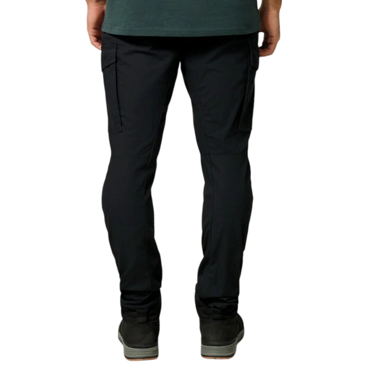 Mens Hard Yakka 3056 Ripstop Slim Fit Cotton Cargo Workwear Pants Black