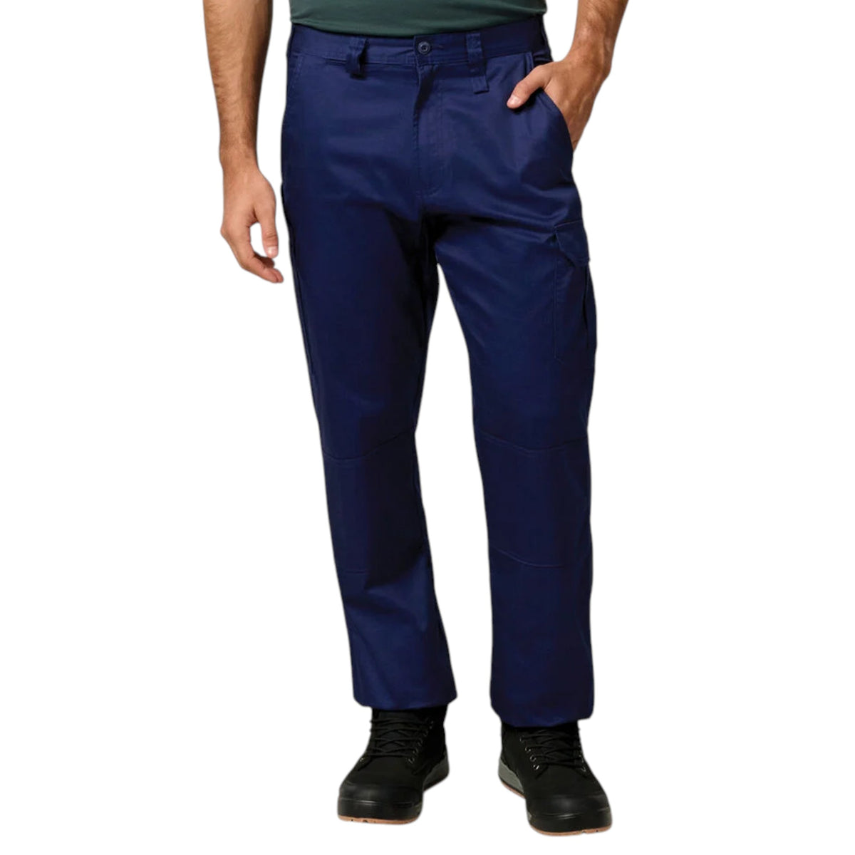 Mens Hard Yakka Core Lightweight Cotton Drill Cargo Workwear Pants Navy