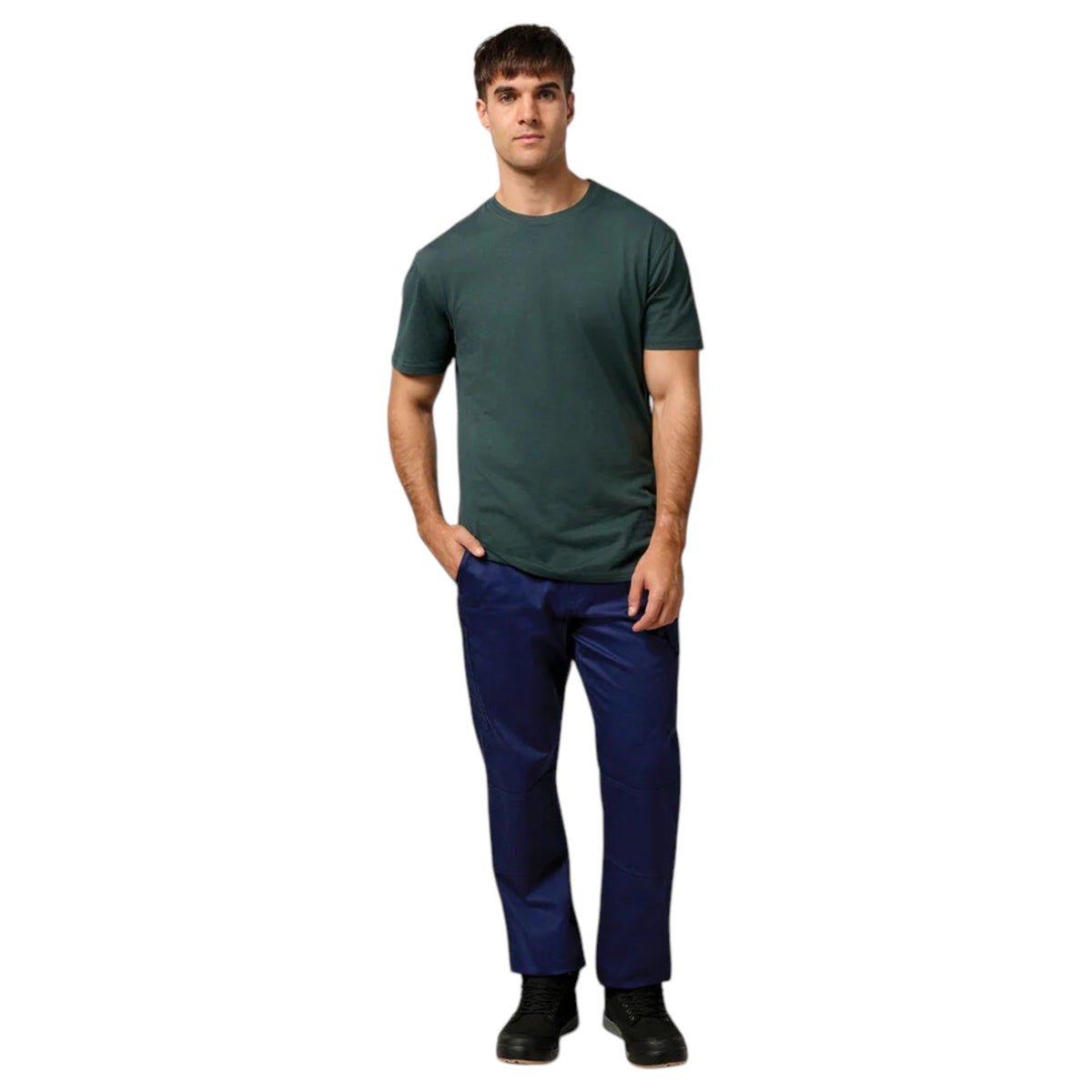 Mens Hard Yakka Core Lightweight Cotton Drill Cargo Workwear Pants Navy