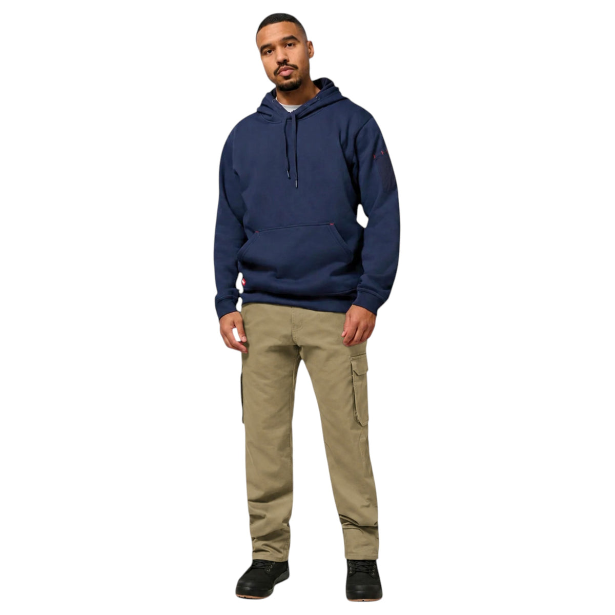 Mens Hard Yakka Cotton Drill Relaxed Fit Cargo Workwear Pants Khaki
