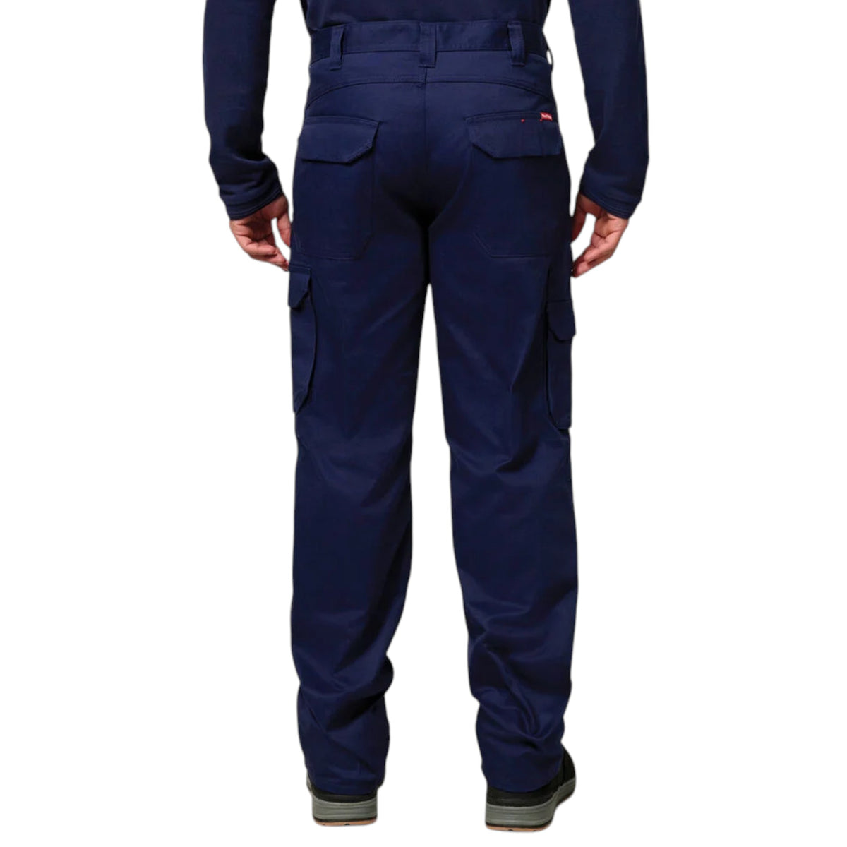 Mens Hard Yakka Cotton Drill Relaxed Fit Cargo Workwear Pants Navy
